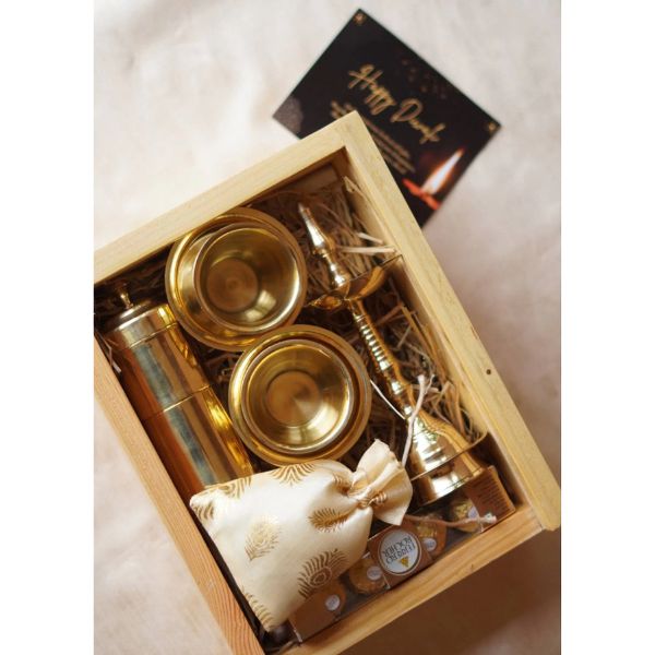 Durable Brass Coffee Dabra Set for Daily Use