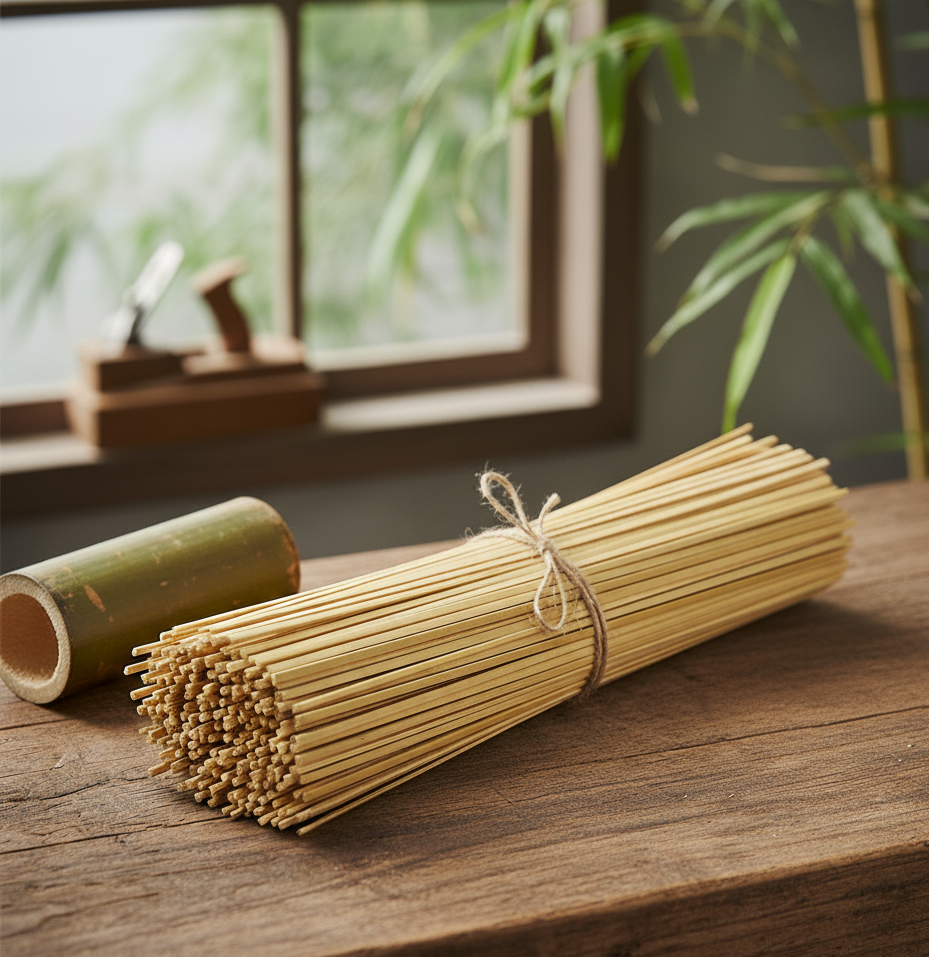 Bamboo Agarbatti Sticks - Color: Beige