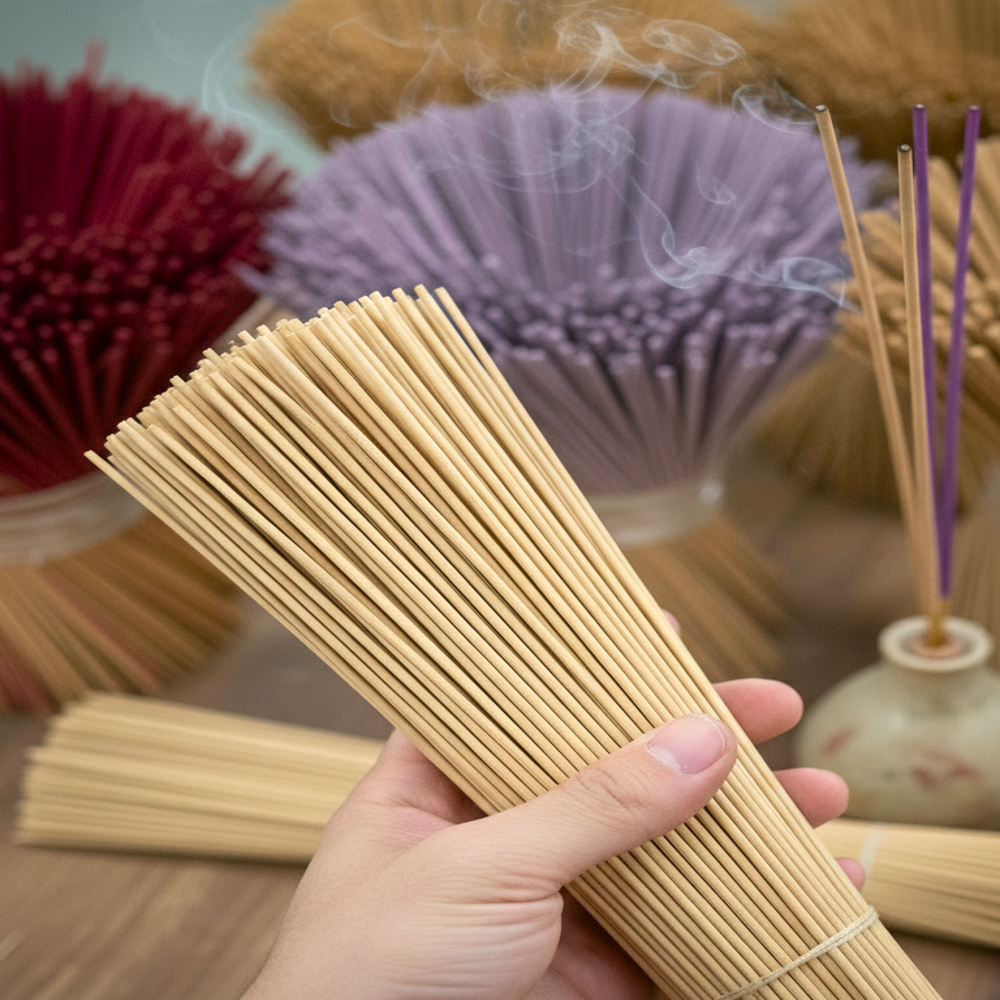 Bamboo Agarbatti Sticks - Color: Beige
