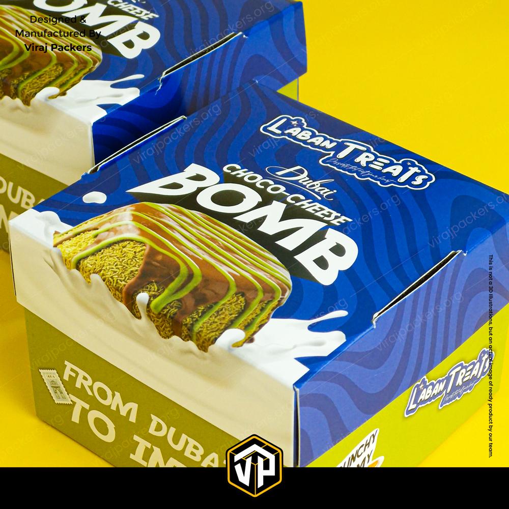 Dubai Viral Cheese Bomb Packaging Box B Laban Packaging