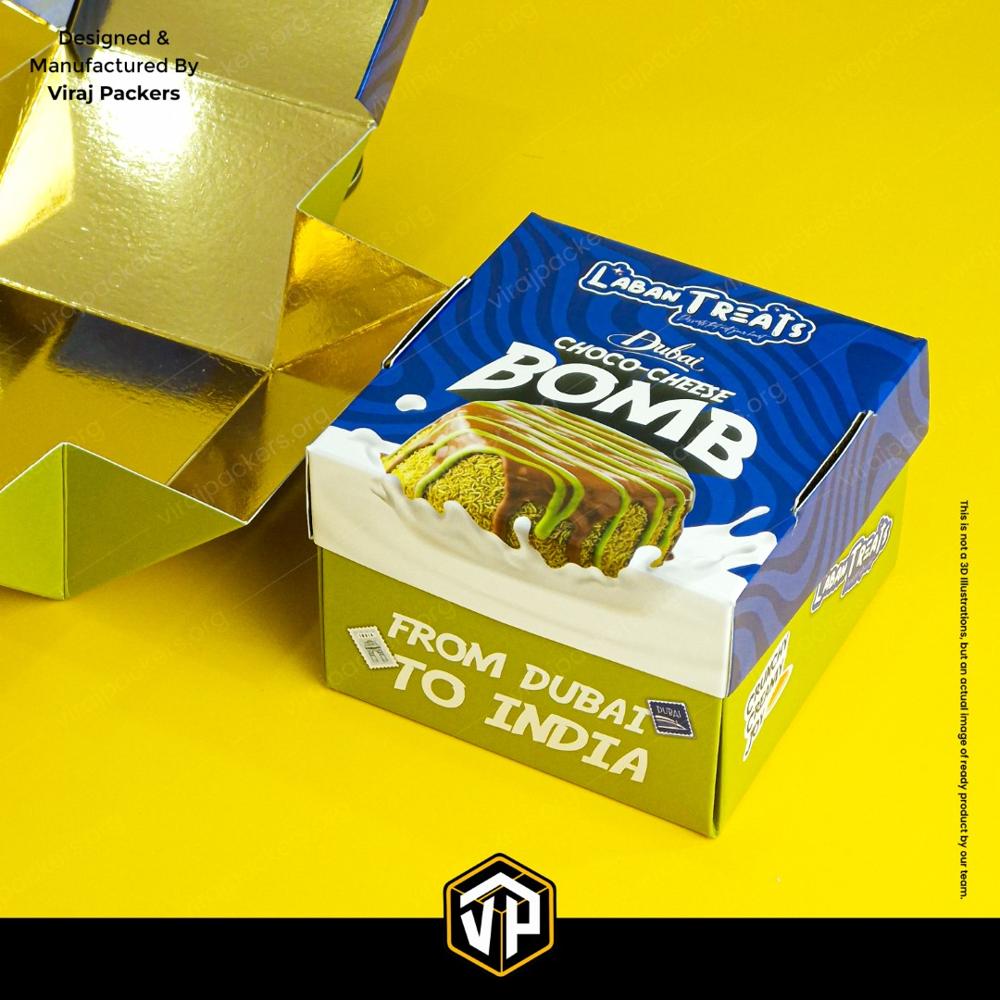 Dubai Viral Cheese Bomb Packaging Box B Laban Packaging