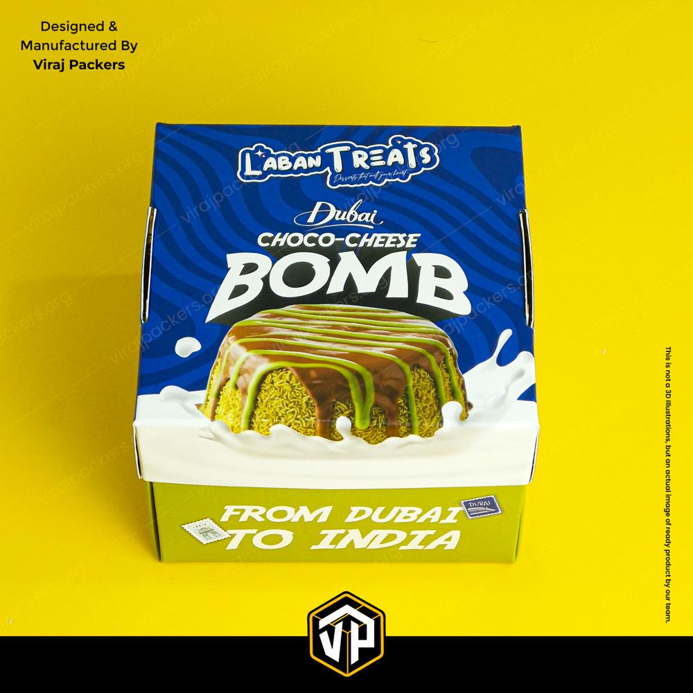 Dubai Viral Cheese Bomb Packaging Box B Laban Packaging
