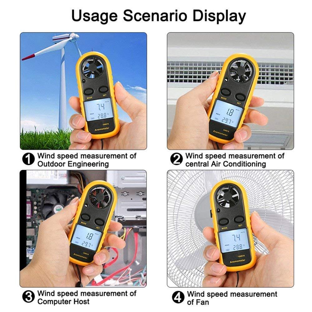 True Sense Digital Anemometer, GM-816