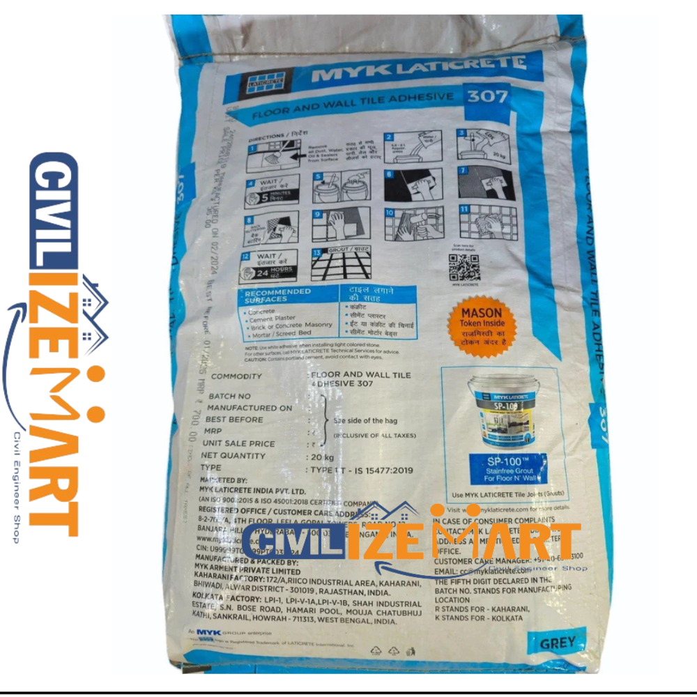 LAticrete 307 floor and wall tile adhesive