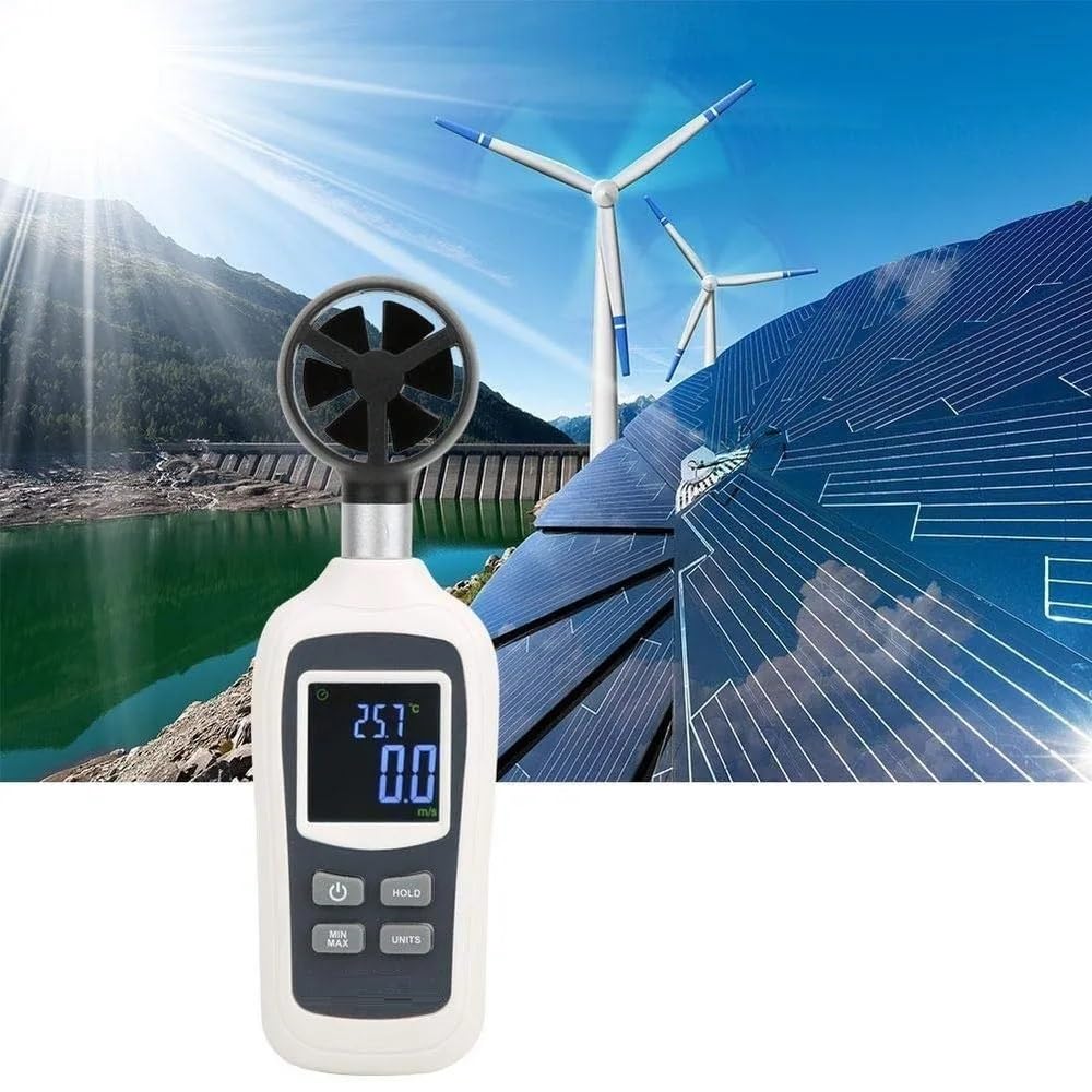 True Sense Digital Anemometer, MT-915 Digital Portable Digital Anemometer, RI-915