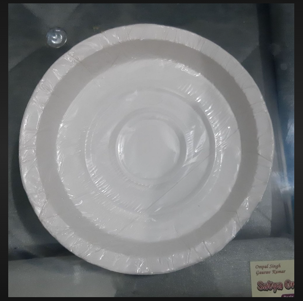White Disposable Chila Paper Plate