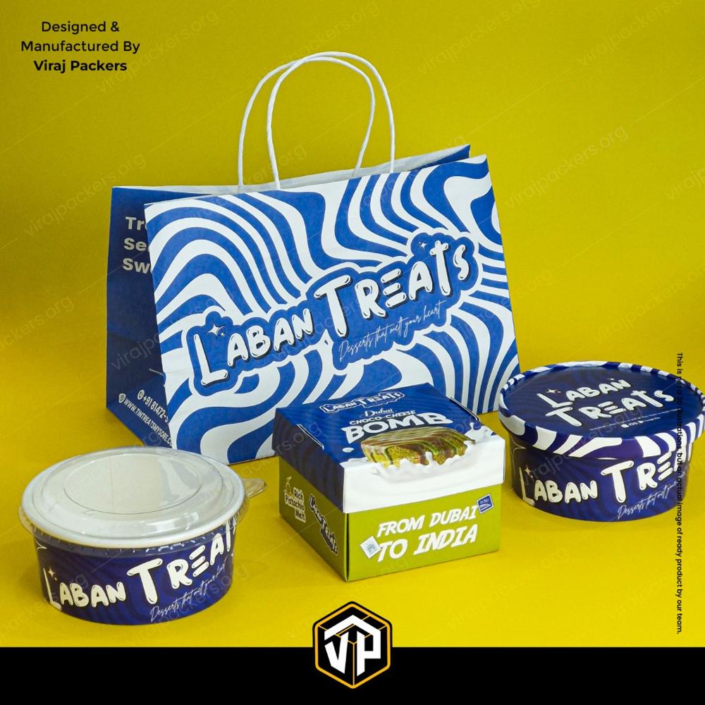 Viral Dubai B Laban Packaging | Cheese Bom*b Packaging - Coating Type: Aqueous Coating