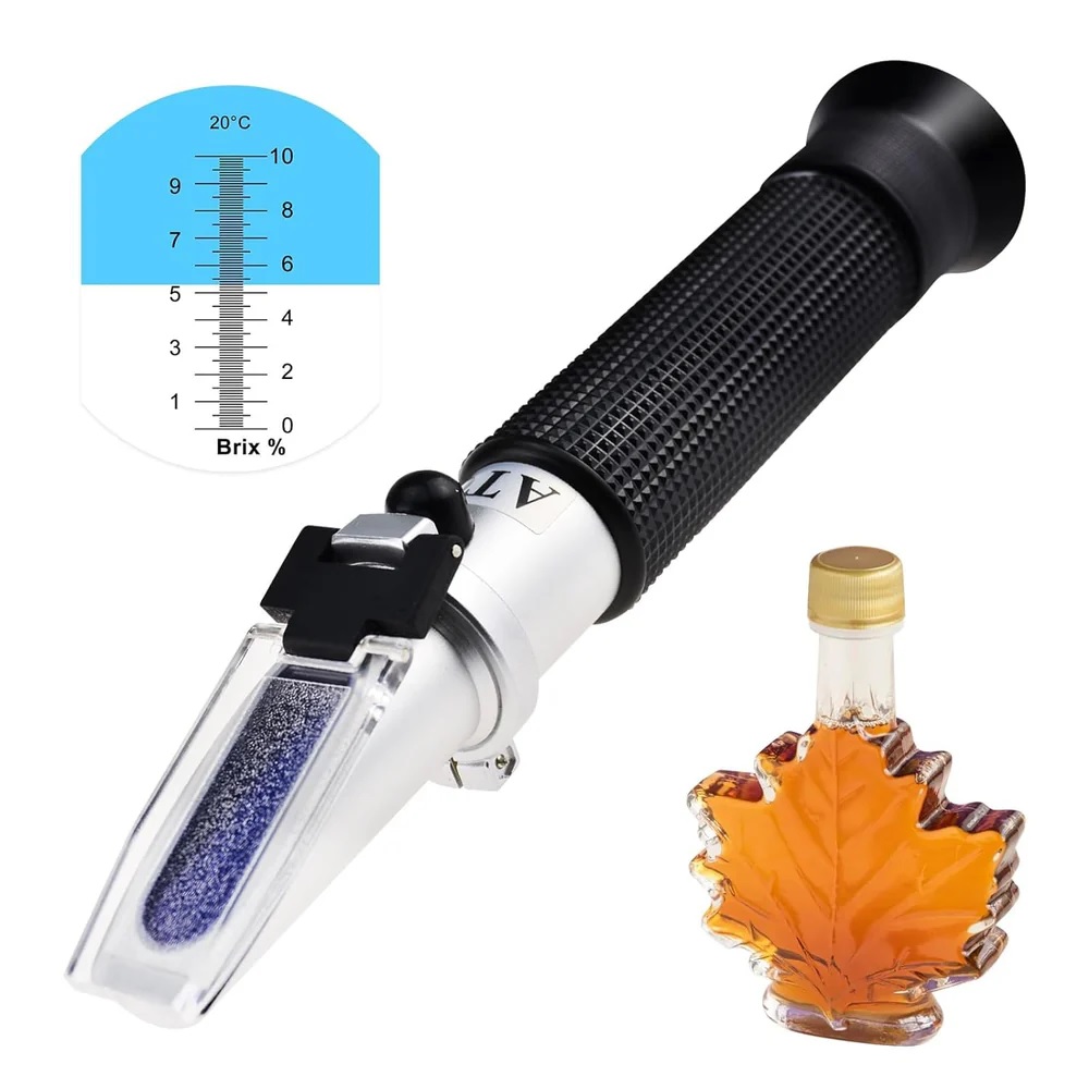 True Sense 0-10% Brix Refractometer Synthetic Machining Coolants Maple Sap Cutting Liquid CNC, RHB-10