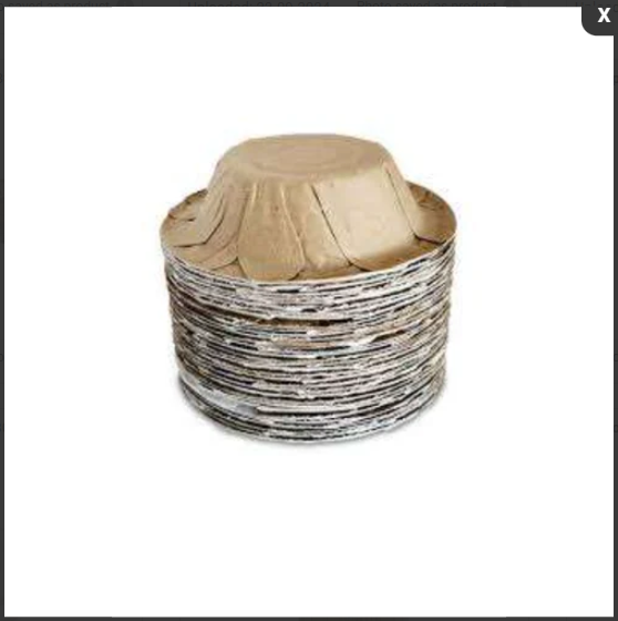 Paper Dona 6" - 6 Inches Diameter, Silver Color, Round Shape | 50-100 Pieces For Serving Food And Drinks At Events And Parties