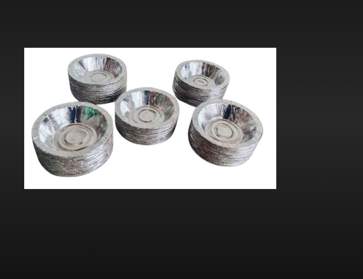 Paper Dona 6" - 6 Inches Diameter, Silver Color, Round Shape | 50-100 Pieces For Serving Food And Drinks At Events And Parties