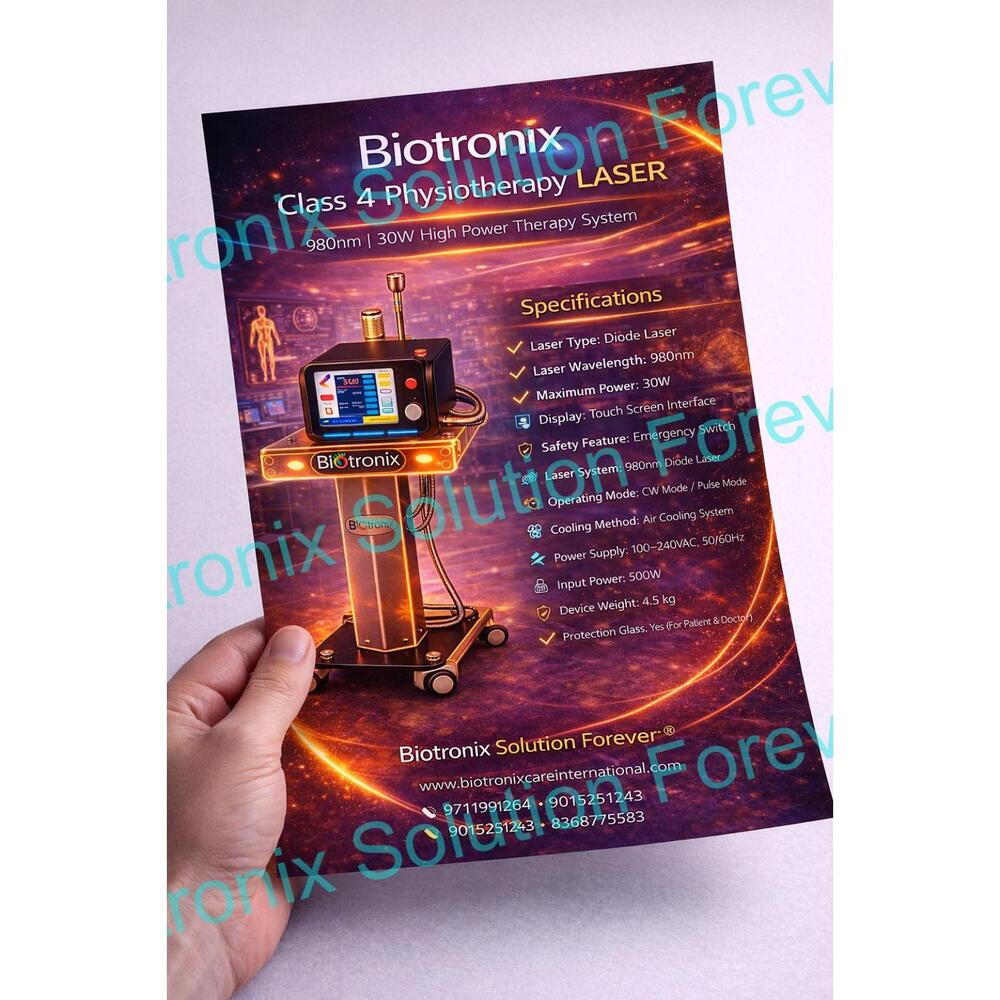 High Intensity Class 4 Laser Physiotherapy Device for Rehabilitation Therapy