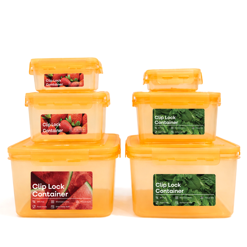 Store Smart Clip Lock Container 6 Pcs Set