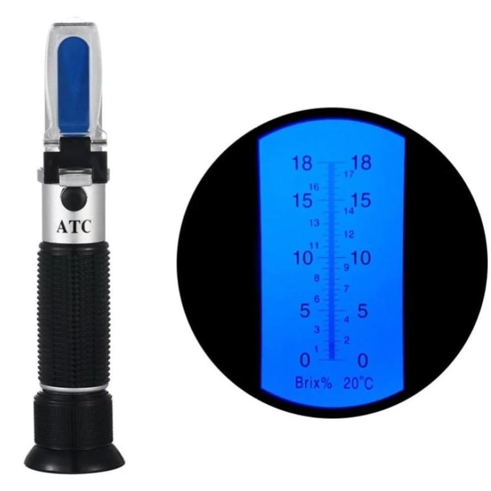 True Sense 0-18% Brix Refractometer Coolant CNC Maple Syrup Low Concentrated Sugar Solution , RHB-18