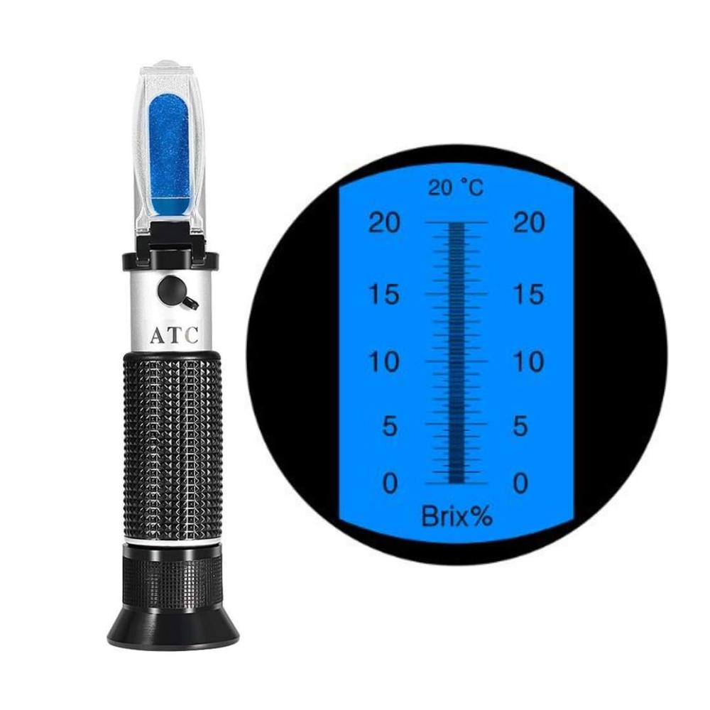 True Sense 0-20% Brix Manual Refractometer For Food Honey Beer Milk Fruit Juice Sugar Tester, RHB-20