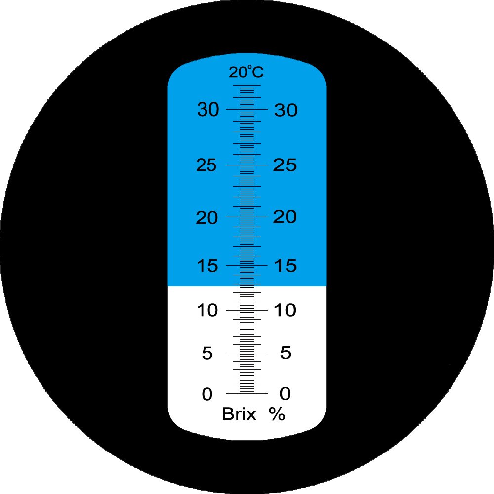 True Sense 0-32% Refractometer With ATC For Measuring Fruits Wine Beer Sugars, RHB-32