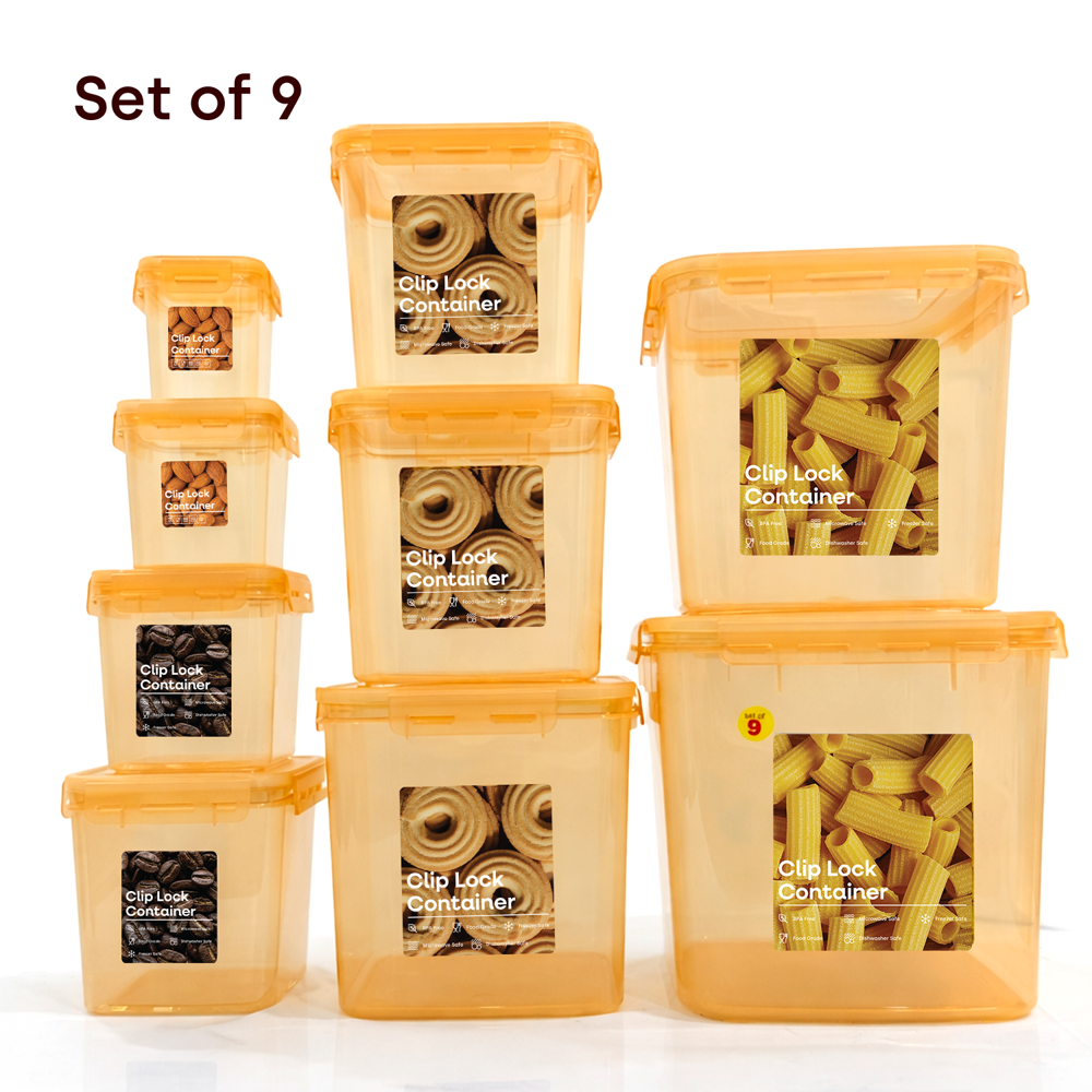 Store Smart Clip Lock Container 9 Pcs Set