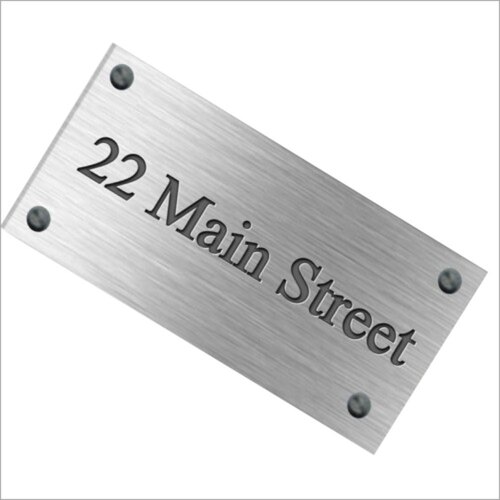 Metal name plates