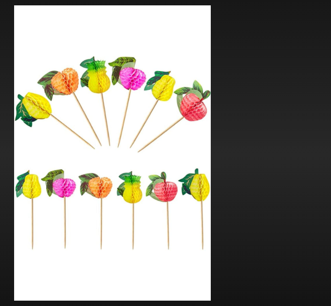 Fruit Toothpick Stick - Eco-friendly Bamboo, 4 Inches Long, Natural Finish | Ideal For Fruits, Appetizers, And Party Platters