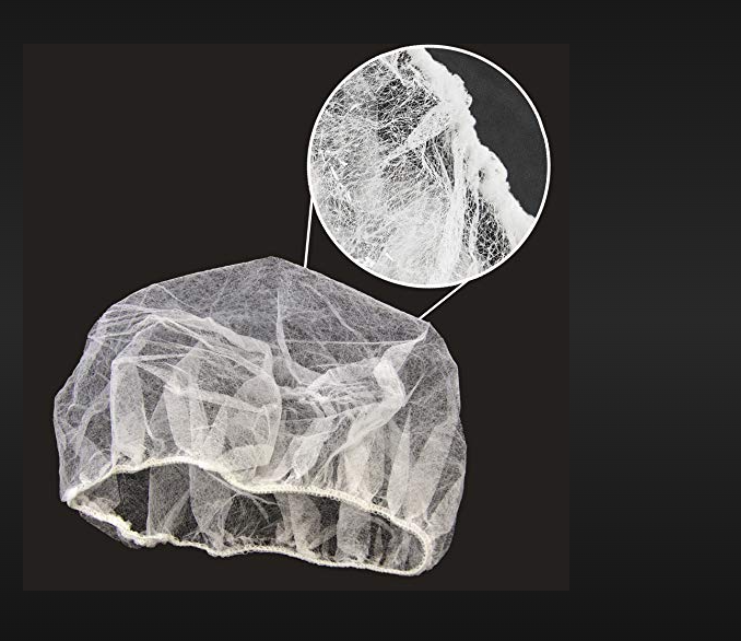 Bouffant Cap 21" - 100% Non-woven Fabric, Spacious Fit For Long Hair | Ideal For Food Service, Cleanroom, And Healthcare Environments