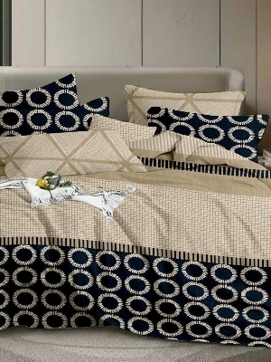 Softglace Cotton Bedsheet 5 Peice Set - Color: Multi Colour