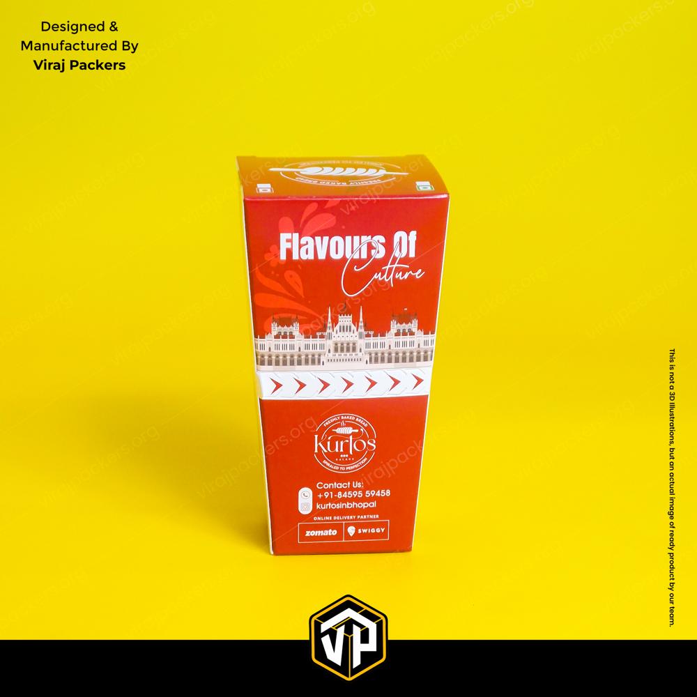 Chicken Popcorn Box with Zipper Custom Printed Takeaway Packaging