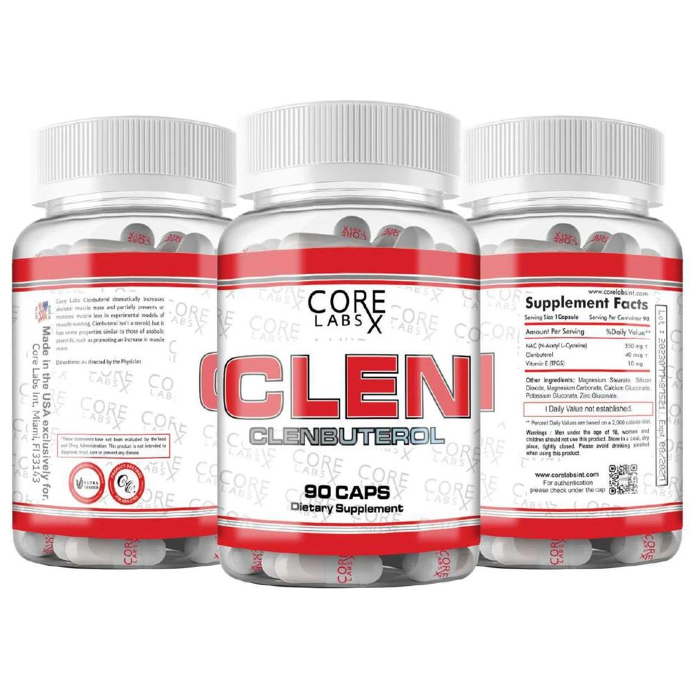 CORE LABS CLEN, 90 TABS 40MCG 