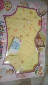 Newborn Baby Girl Cotton Dress - Color: Pink