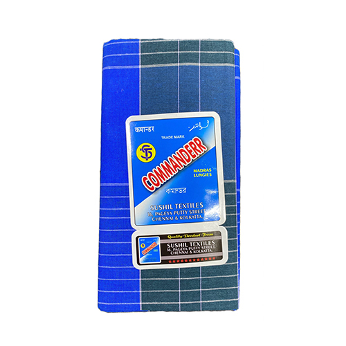 90Mts Commander Big Check Cotton Lungi