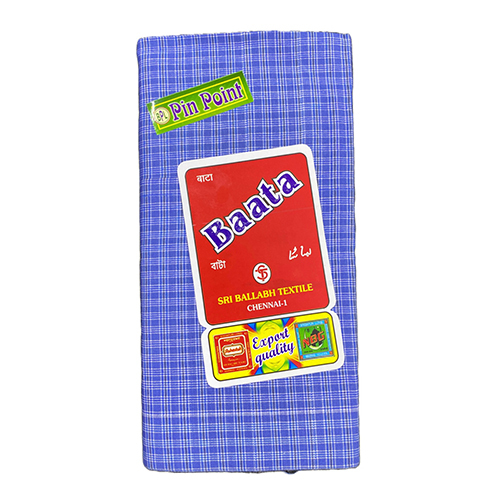 2Mts Baata Mini Check Cotton Lungi