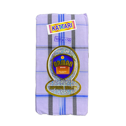 2.10Mts Sada Kattari Big Check Cotton Lungi