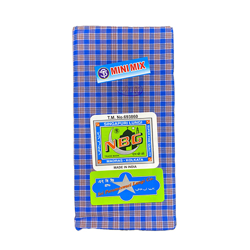 Ngb 120*120 Check Cotton Lungi - Color: Mixed