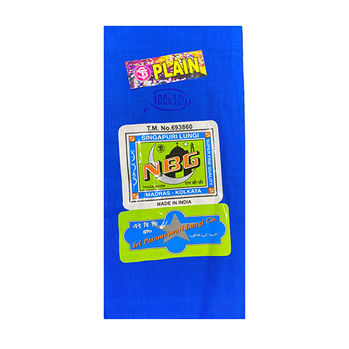 120 x 120cm NGB Colour Plain Check Cotton Lungi