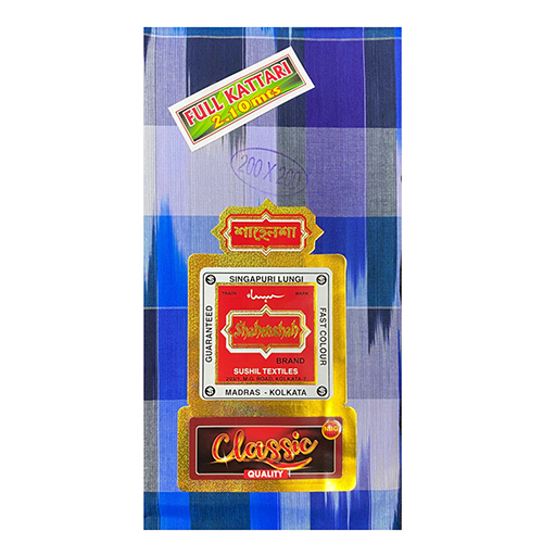 210Mts Sada Kattari Check Cotton Lungi