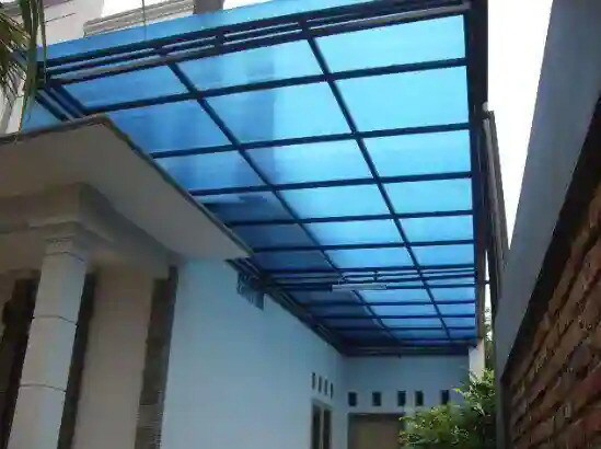 Corrugated Steel Decking Roofing Shed - Color: Galvanized Silver
