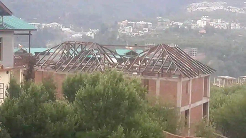 Mild Steel Steel Prefabricated Shed