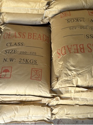 Abrasive Glass Beads 250-425 micron