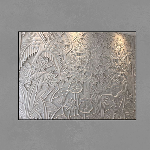 Eden Garden Hand-Carved Marble Wall Mural