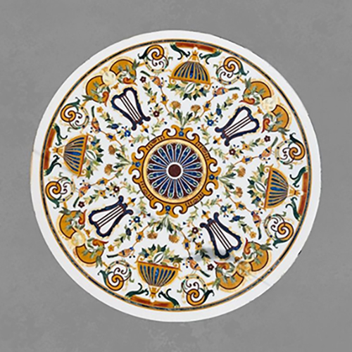 Decorative Marble Inlay Table Top Medallion