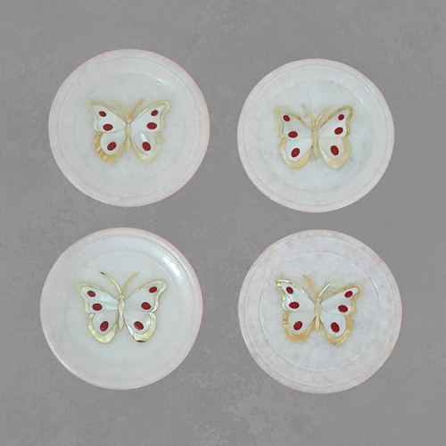 Butterfly Marble Coaster Set