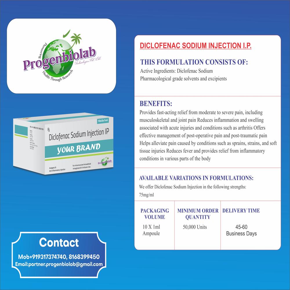 Diclofenac Sodium Injection IP 75mg/ml