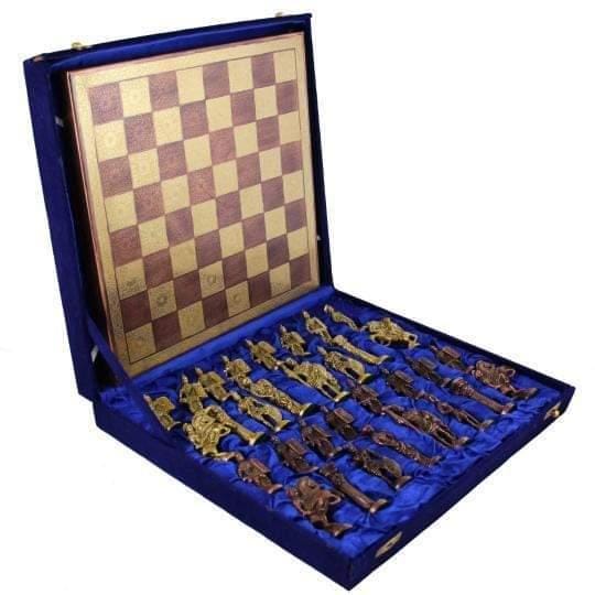 Brass Chess with Box