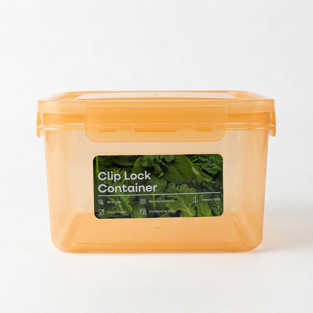 Shallow Smart Clip Lock Container 4700 Ml