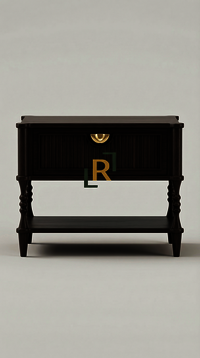 Wood Bedside Table With Drawer - Application: Easy Fit