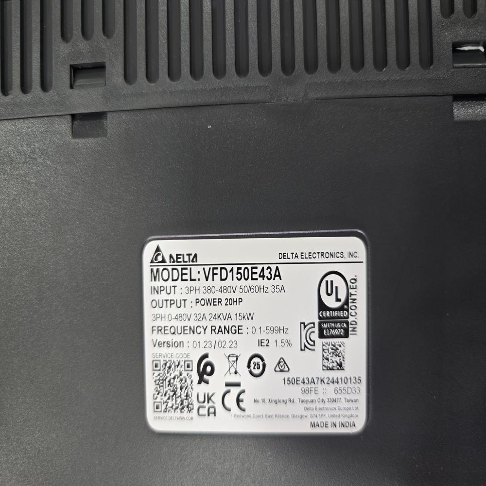 VFD220E43A -Delta VFD-E 22 kW / 30HP