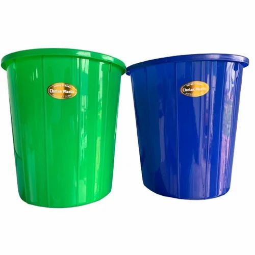Plastic Garbage Dustbin - Shape: Round