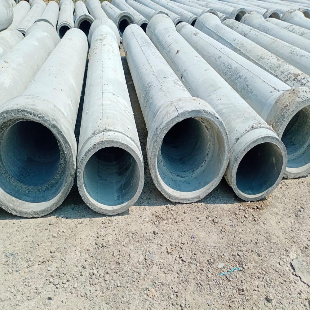 Rcc Hume Pipe - Reinforced Concrete, Various Diameters & Lengths | Polished Surface, Reduced Cost, Speedy Installation For Infrastructure Use