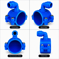 Integrated Service Saddle - Pvc, 75mm | Corrosion Resistant, Leak-proof Joint, Pipe Clamp Design, Single Outlet