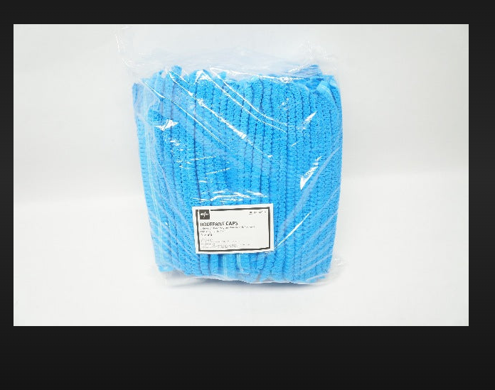 Bouffant Cap Blue - Lightweight Non-woven Fabric | Breathable, Adjustable Fit For Comfort And Effective Hair Protection
