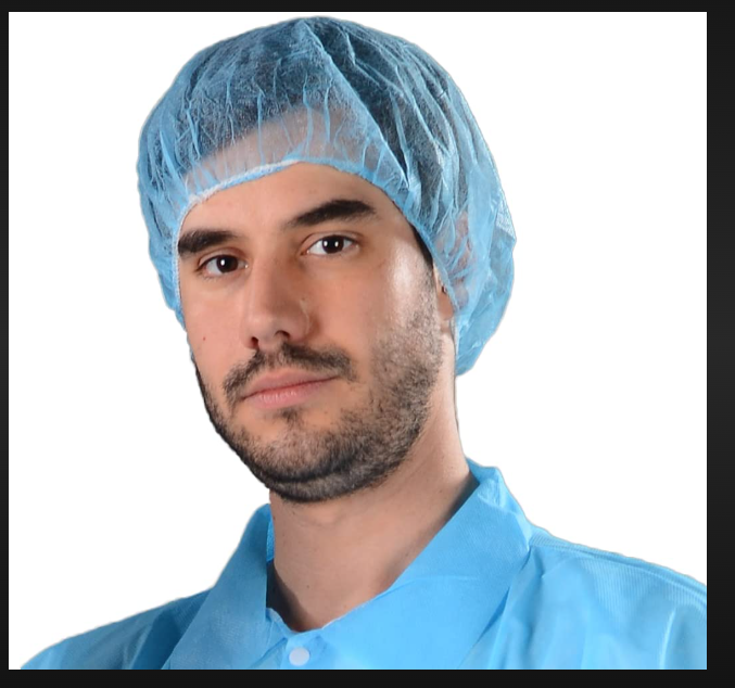 Bouffant Cap Blue - Lightweight Non-woven Fabric | Breathable, Adjustable Fit For Comfort And Effective Hair Protection