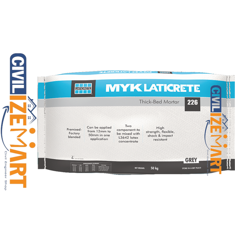 226 Thick bed mortar tile adhesive